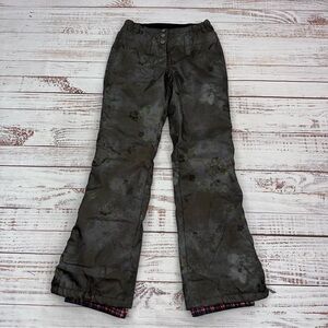 Authier Women’s size 42 / US 6 Small Gunmetal Floral Camo Ski Pants